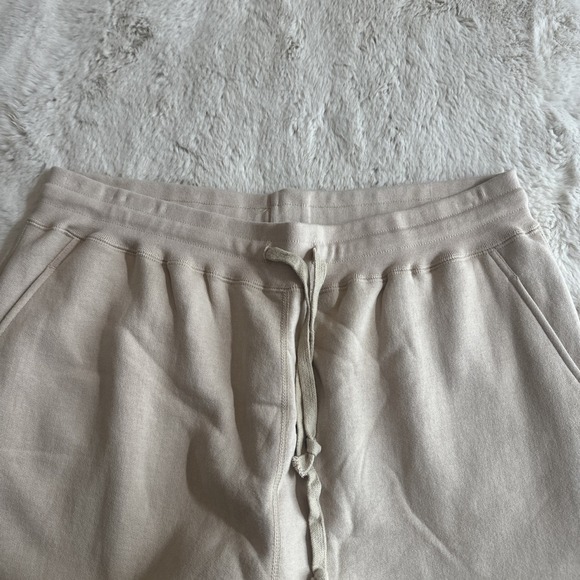 TKEES Jogger Pants Men Size 6  Beige Drop Crotch Sweatpants - Picture 7 of 13